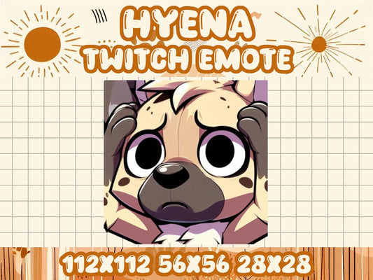 Hyena Denial Emote for Twitch and Discord Streaming