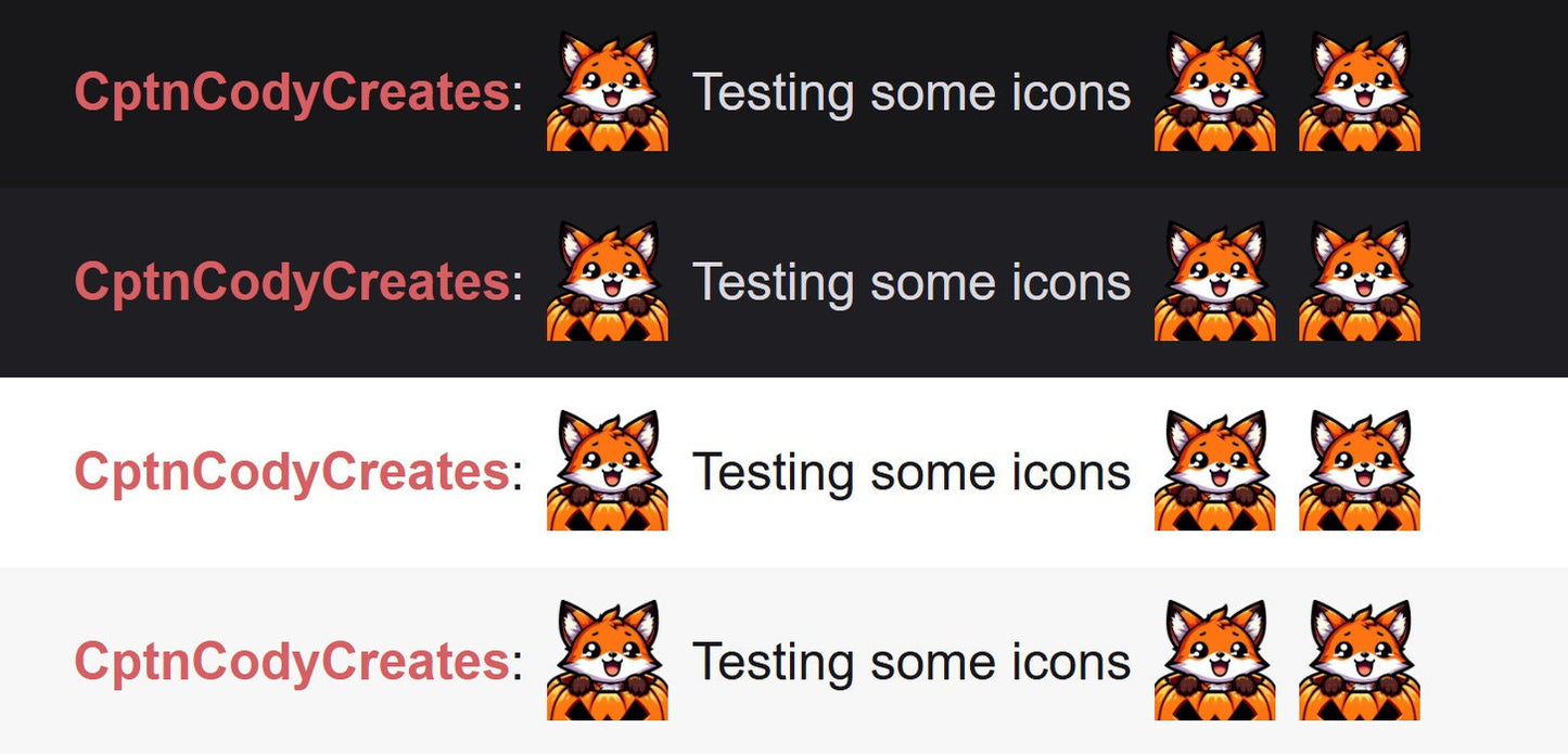 Orange Fox Pumpkin Emote for Twitch and Discord | Kawaii Halloween Icons