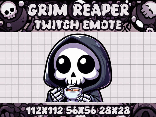 Grim Reaper None Of My Business Emote for Streamers on Twitch & Discord