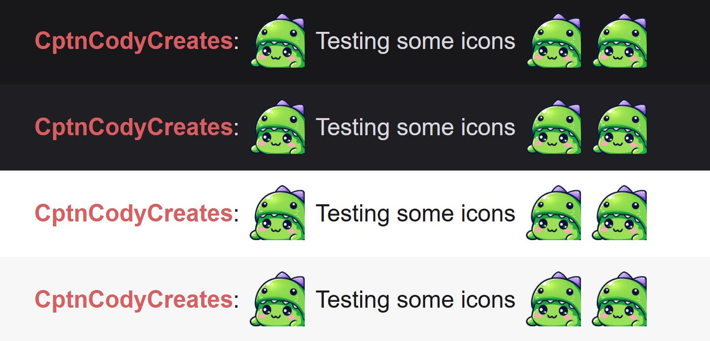 Green Slime Blob Dinosaur Hat Emote | Kawaii Gamer Icon for Twitch and Discord