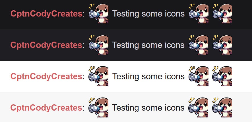 Brown Otter Megaphone Emote Digital Chibi Icon for Twitch Discord Streaming