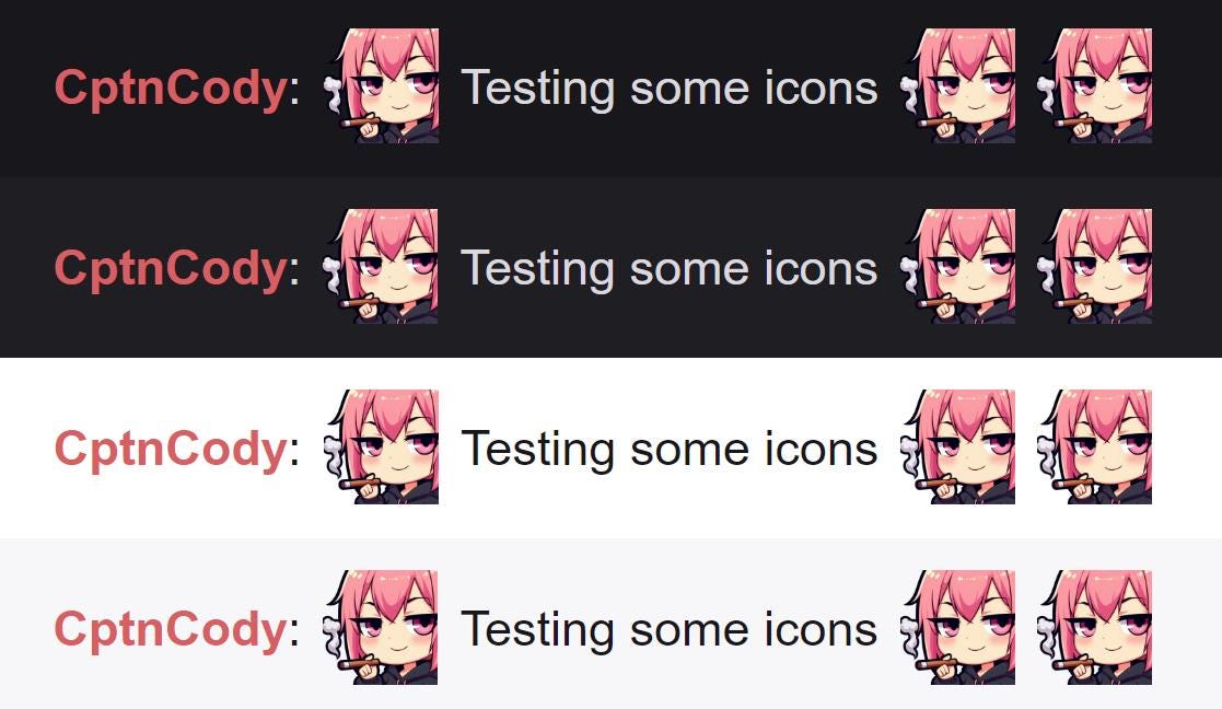 Pink Hair Girl Smoking Emote | Cute Kawaii Chibi Cool Icon for Twitch and Discord