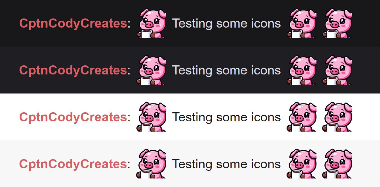 Pink Pig Coffee Emote for Twitch & Discord Streamers