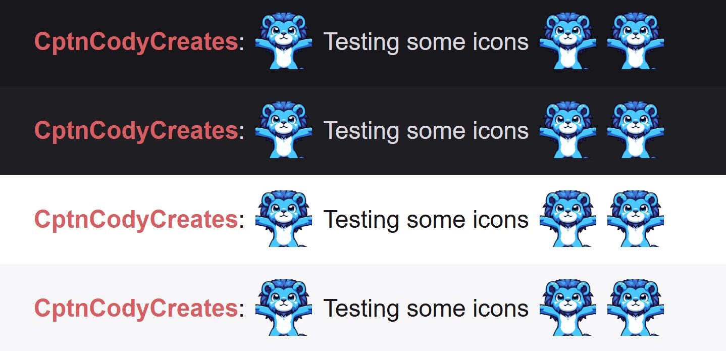 Blue Lion T-Pose Emote | Cute Twitch & Discord Icon | Kawaii Chibi Gamer Emotes for Livestreams Dance Party Swag Impose Chaos Meme Funny